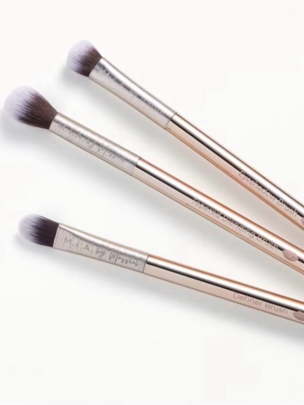 Mia Professional Definer Gold Eye Brush Set New